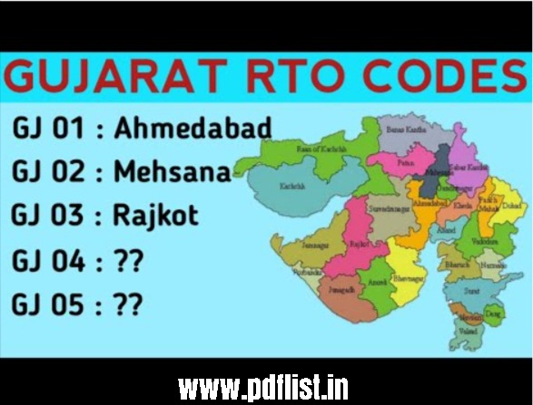 Gujrat RTO Registration Code List