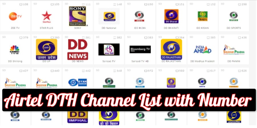 Airtel DTH Channel List